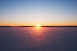 The sun set at 7 P.M. The sun set at 7 P.M.