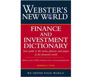 Webster's New World Finance and Investment Dictionary book cover