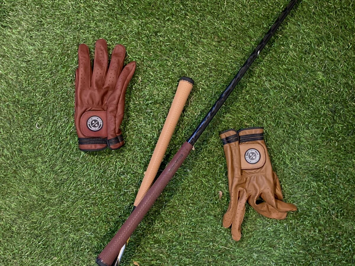 Asher Golf and Golf Pride grip and glove fall-themed collaboration