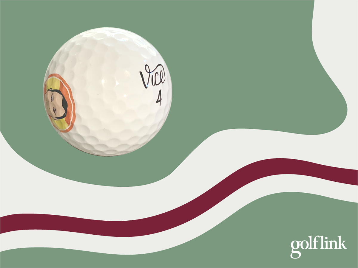 Personalized Vice golf ball