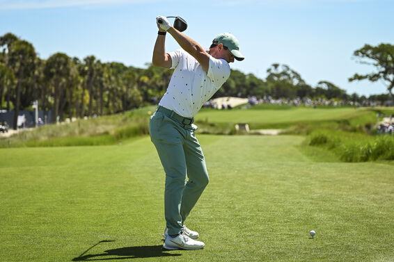 Rory McIlroy begins his downswing with a smooth transition