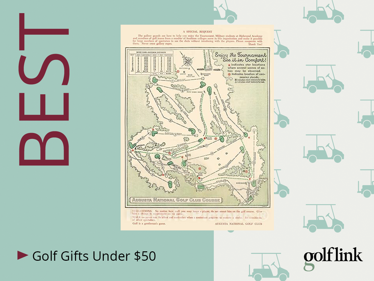 Historic Augusta National Golf Course Map