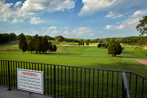 Bethpage Black's famous warning sign