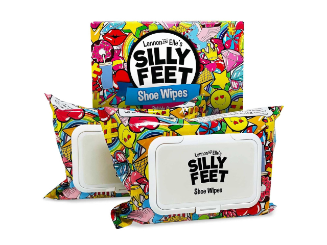 Silly feet shoe wipes