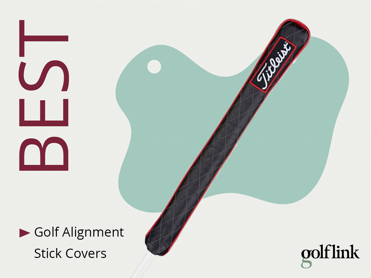 Titleist Jet Black Leather Alignment Stick Cover
