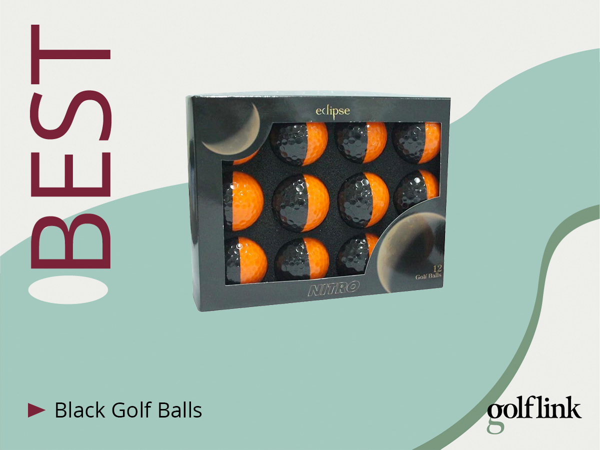 Nitro Eclipse half black golf balls