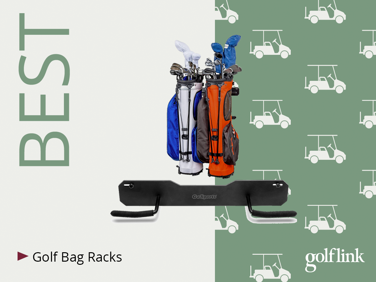GoSports Wall Mounted Golf Bag Storage Rack