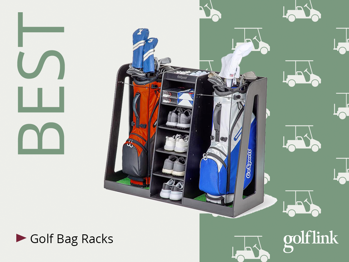GoSports Premium Wooden Golf Bag Organizer