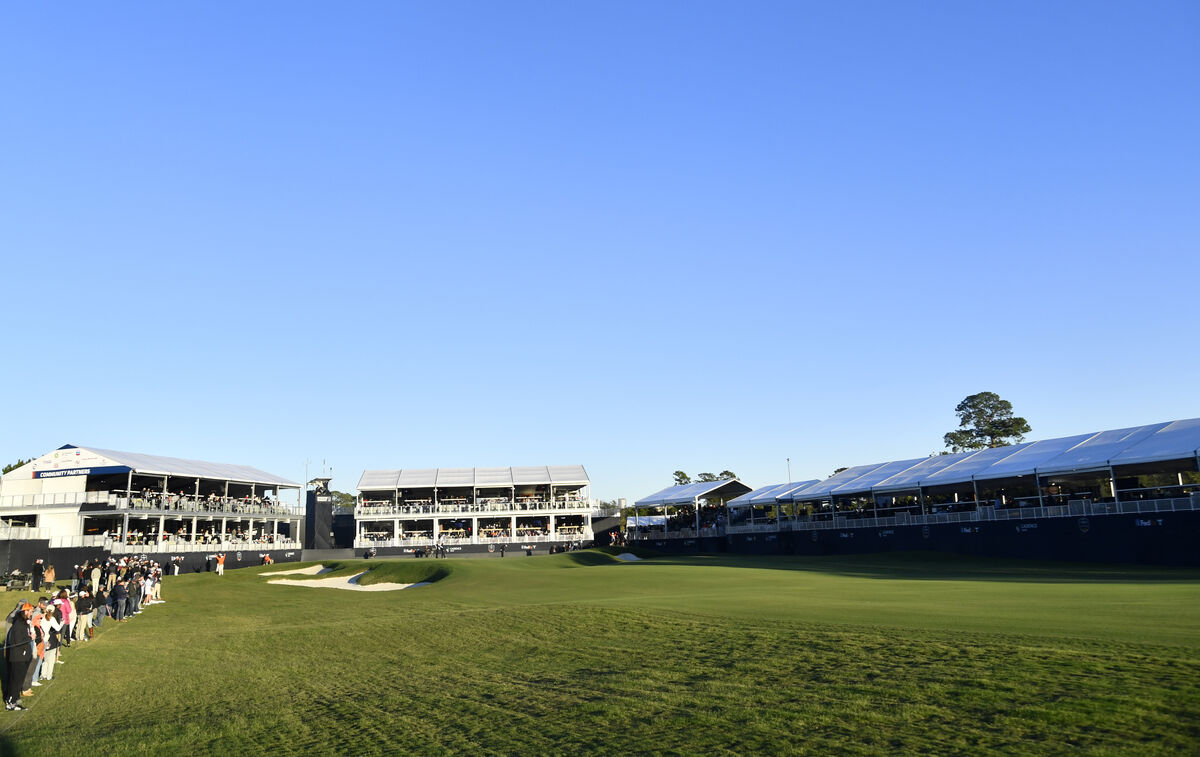 Memorial Park 18th Green during the Houston Open