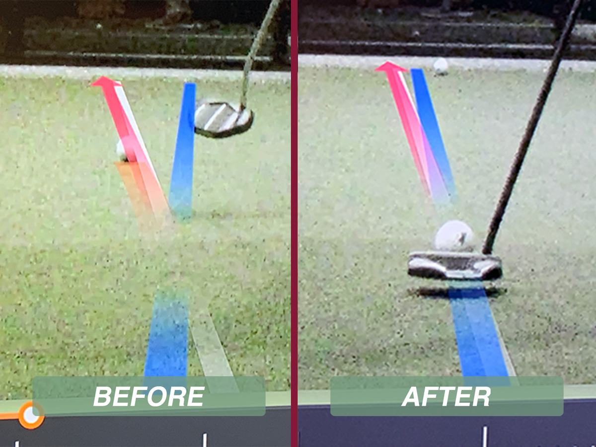 Putting before and after a putter fitting