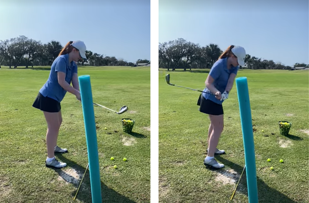 The Out & Under drill to learn how to shallow the golf club