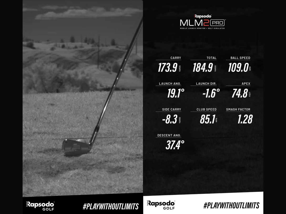 Performance data of MacGregor MT Milled iron on an off-center strike