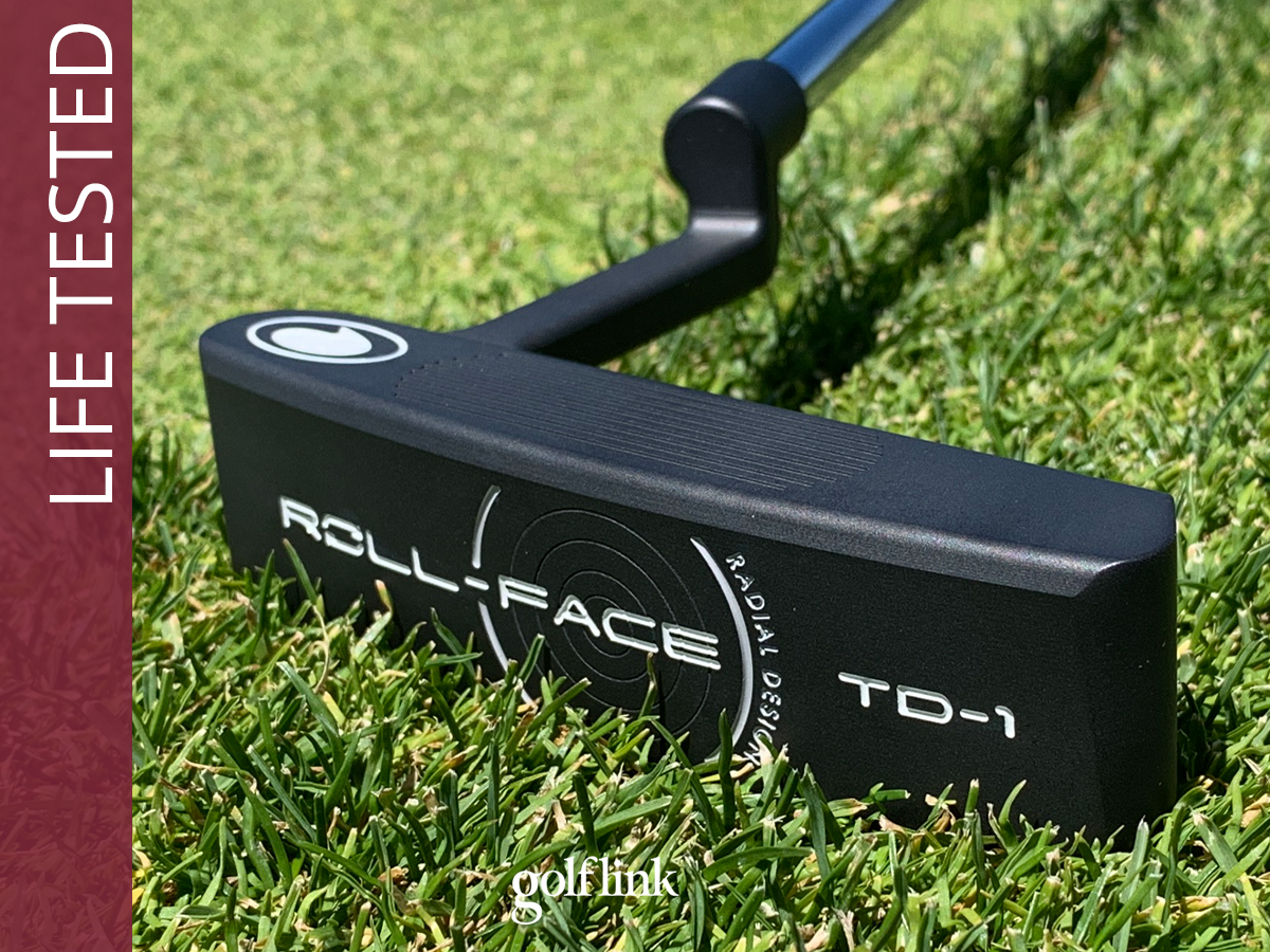 Close-up look at the TearDrop TD-1 putter face