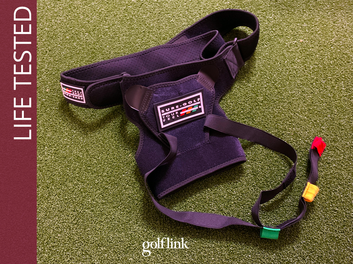 Tour Feel golf training aid during GolfLink testing