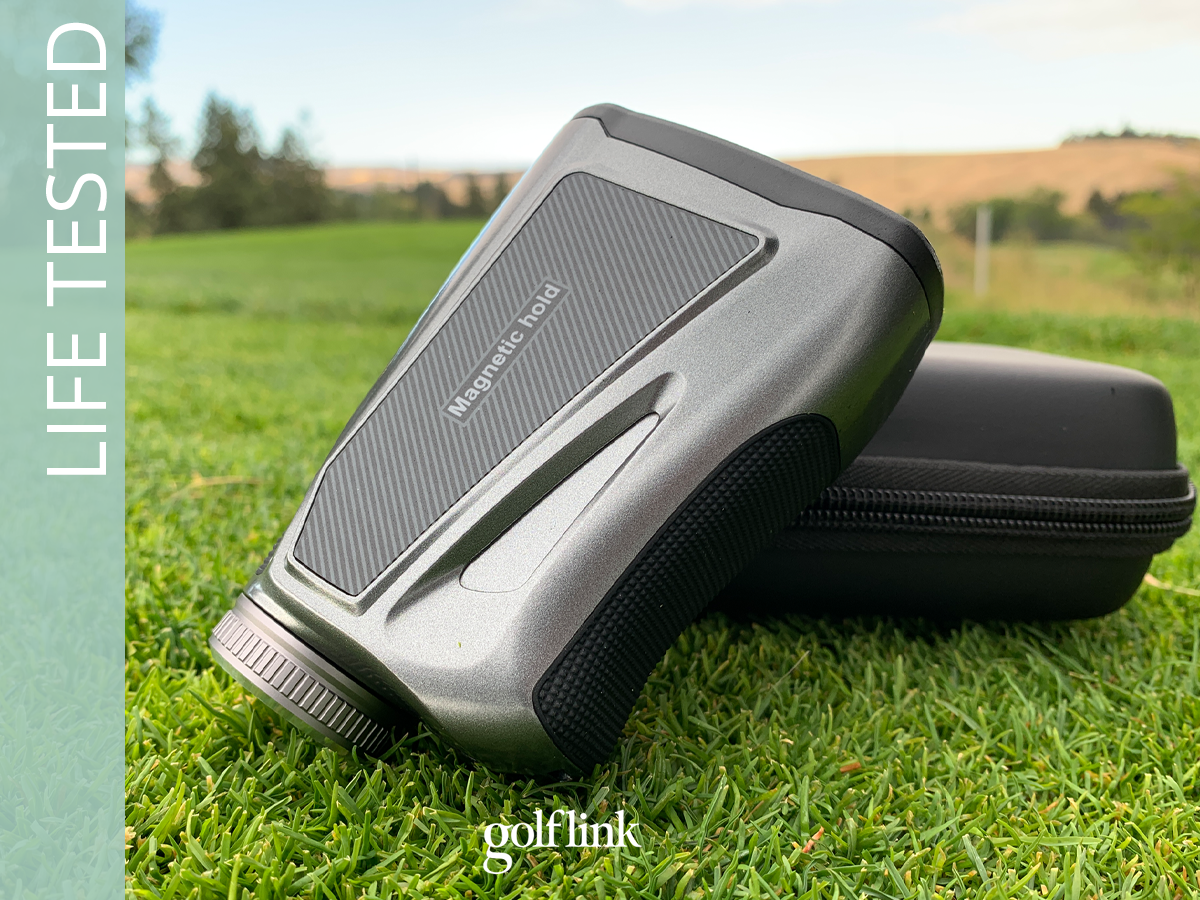 Cigman CT-1000 golf rangefinder during GolfLink testing