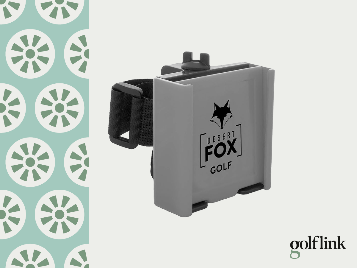 Desert Fox golf cart phone holder