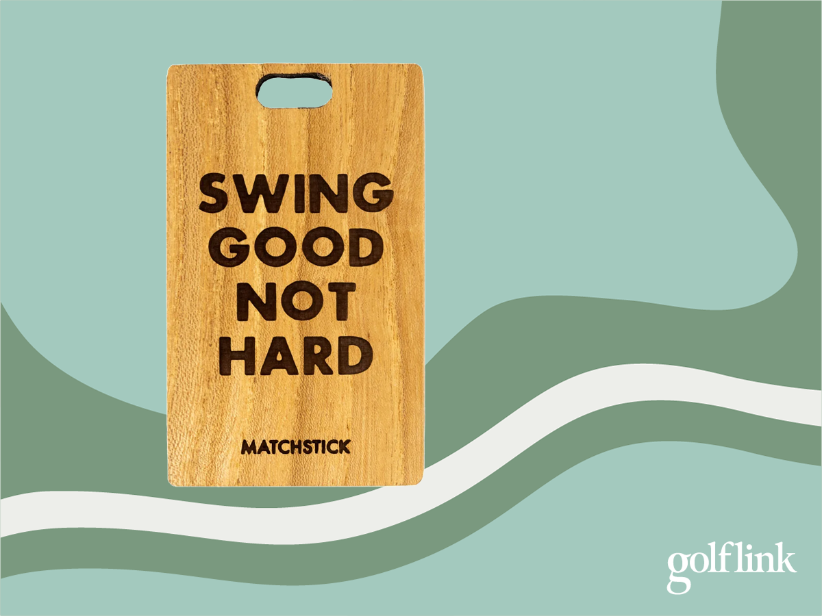 Matchstick Golf Custom Wooden Bag Tag