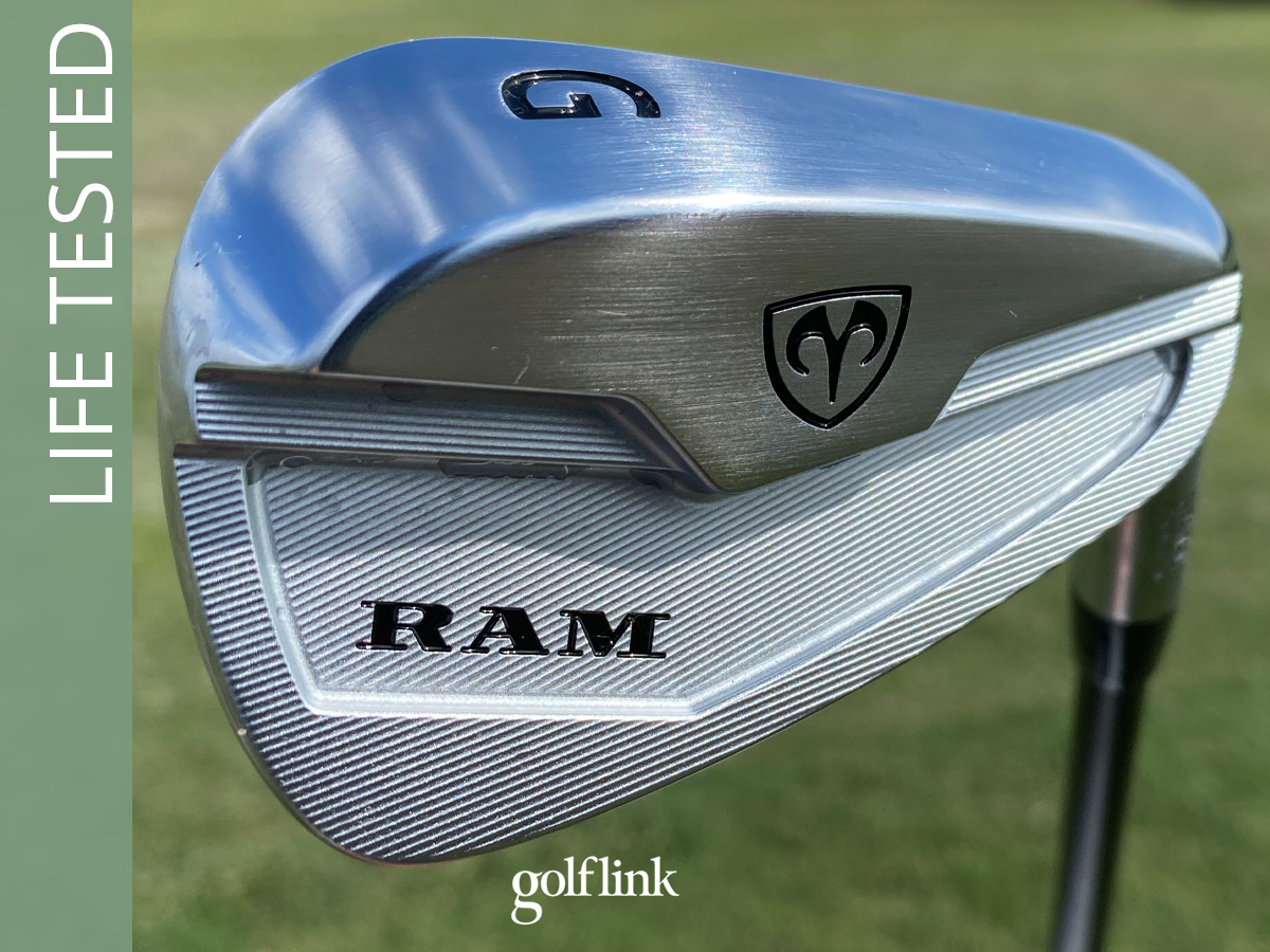 Ram Axial Forged gap wedge during GolfLink testing