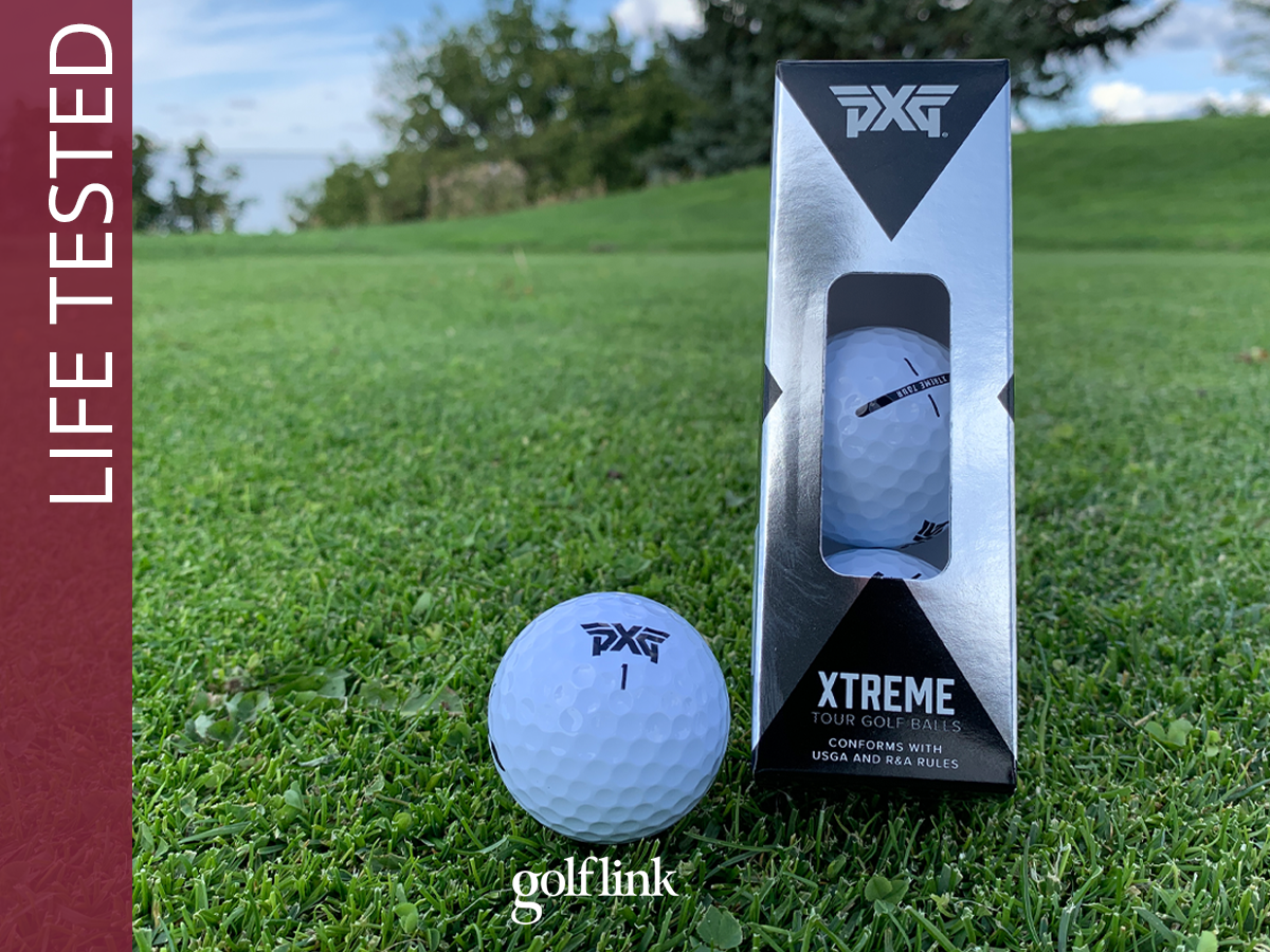 PXG Xtreme Tour X golf ball during GolfLink testing