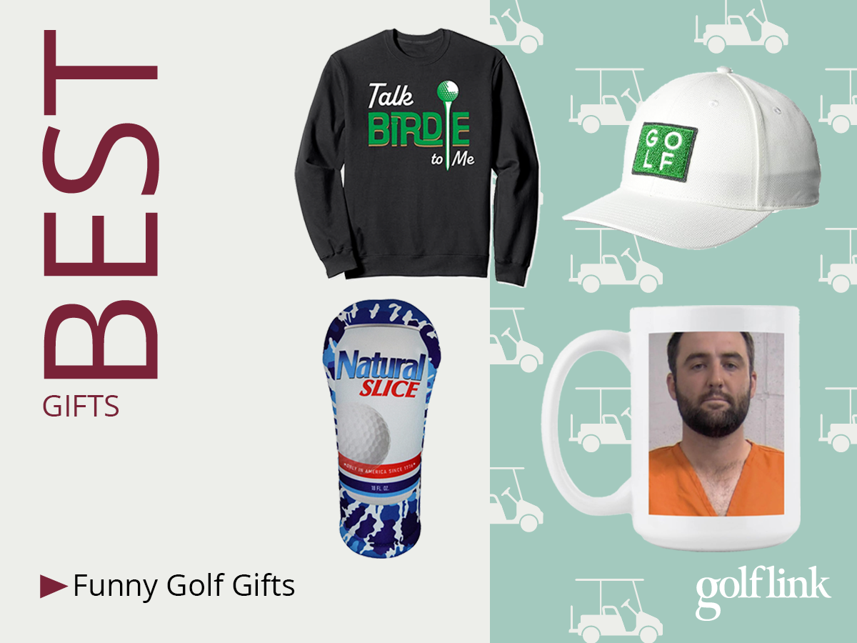 Funny golf sweatshirt, hat, headcover and mug