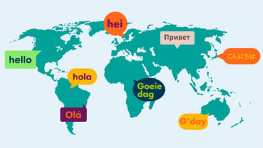 Hello in different languages of world