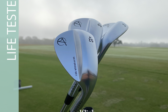 Takomo Skyforger wedge set during GolfLink testing