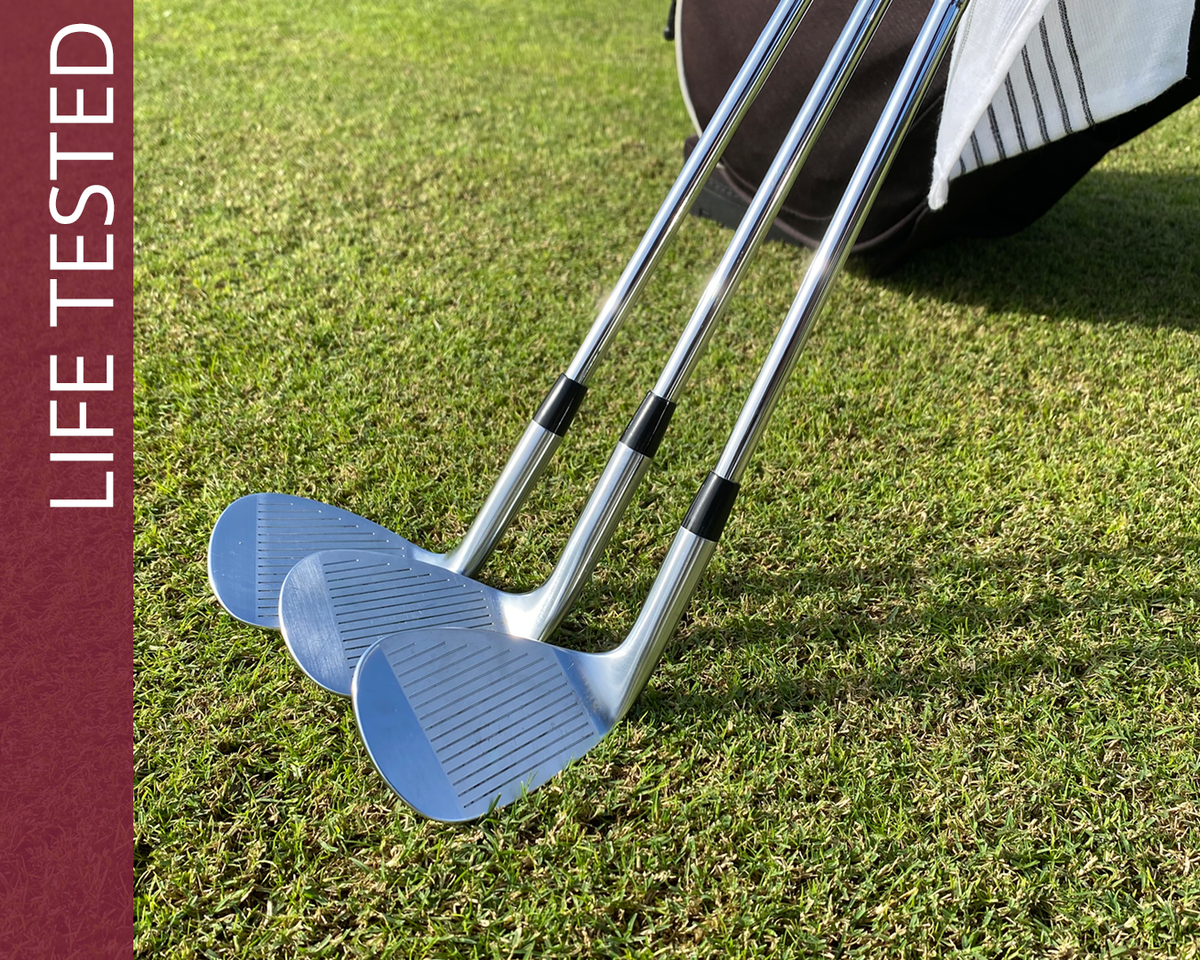 Takomo Skyforger wedge set during GolfLink testing