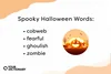 list of four spooky Halloween words from the article