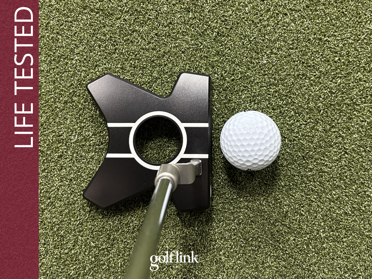 Evnroll ZERO Z1 at address during GolfLink testing