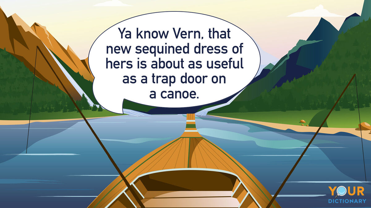 funny southern trap door on a canoe words