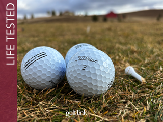 Titleist AVX golf ball during GolfLink testing