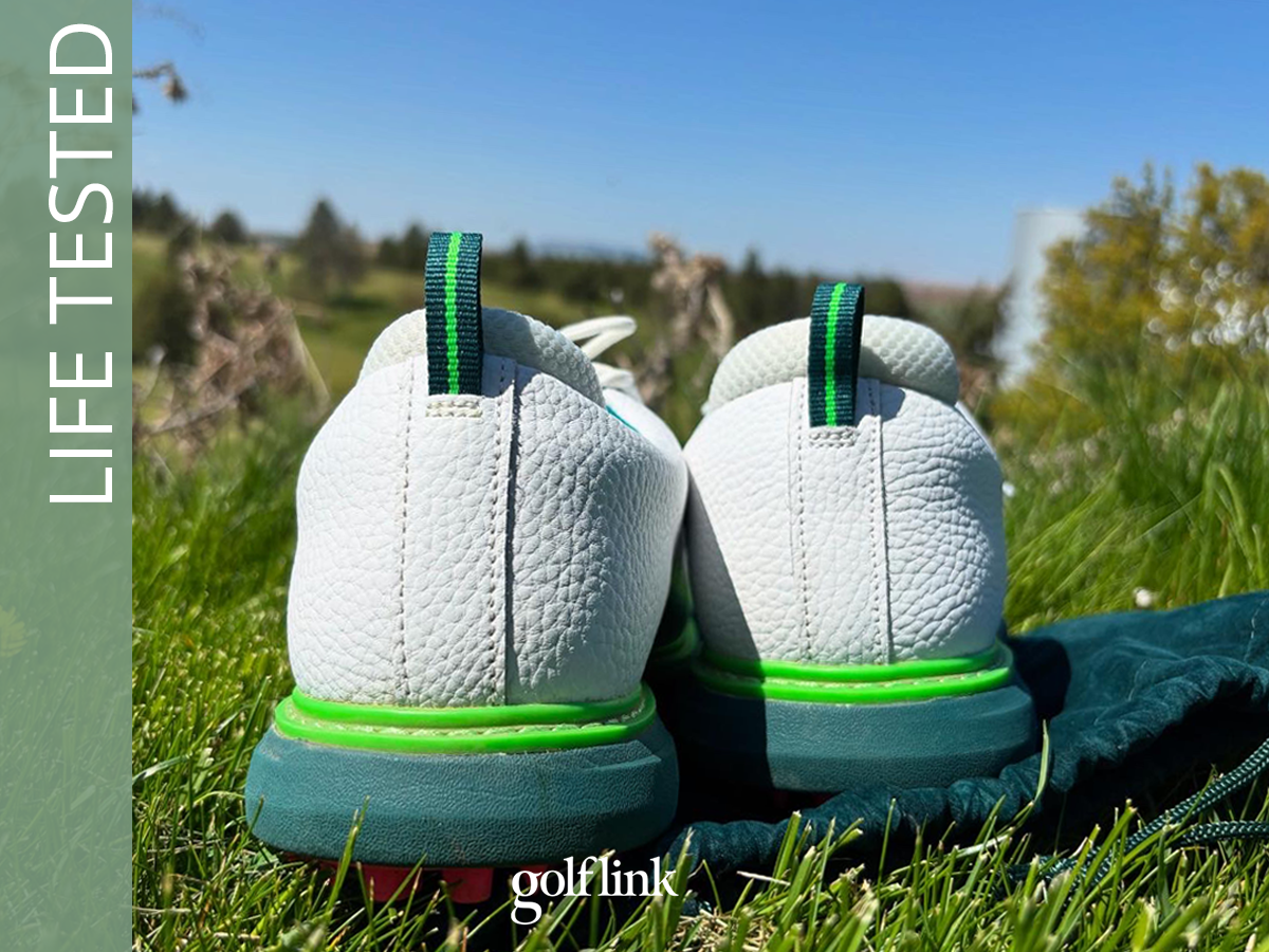 Heathlander golf shoe during GolfLink testing