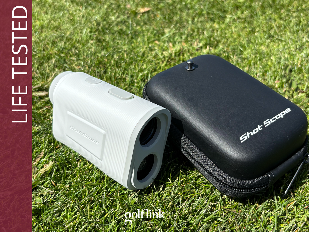 Shot Scope Pro X Rangefinder during GolfLink testing