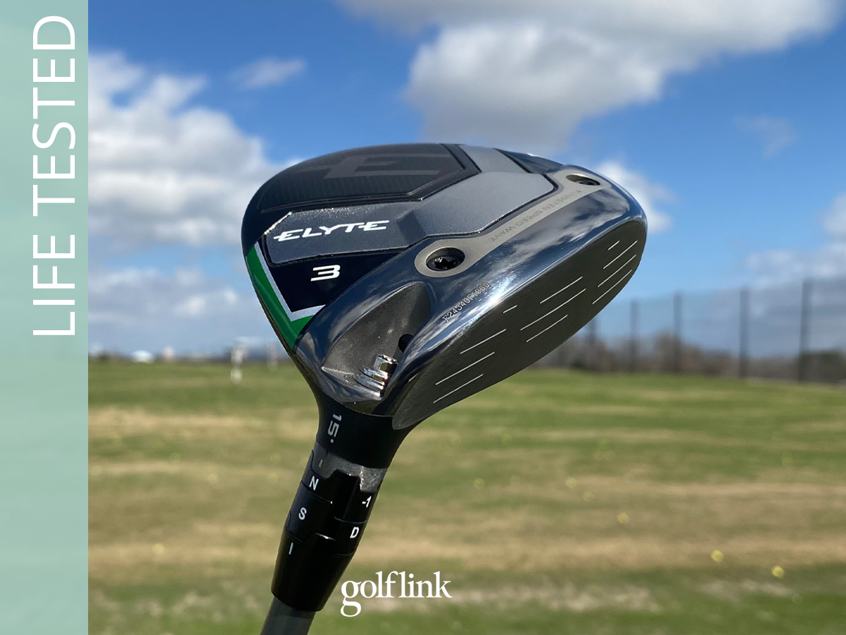 Callaway Elyte fairway wood during GolfLink testing