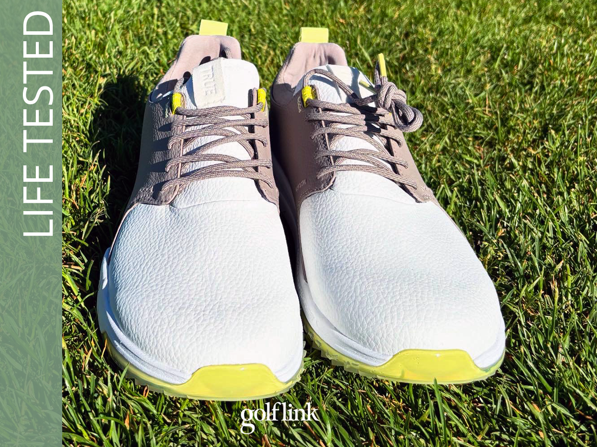TRUE OG3 Pro golf shoes during GolfLink testing