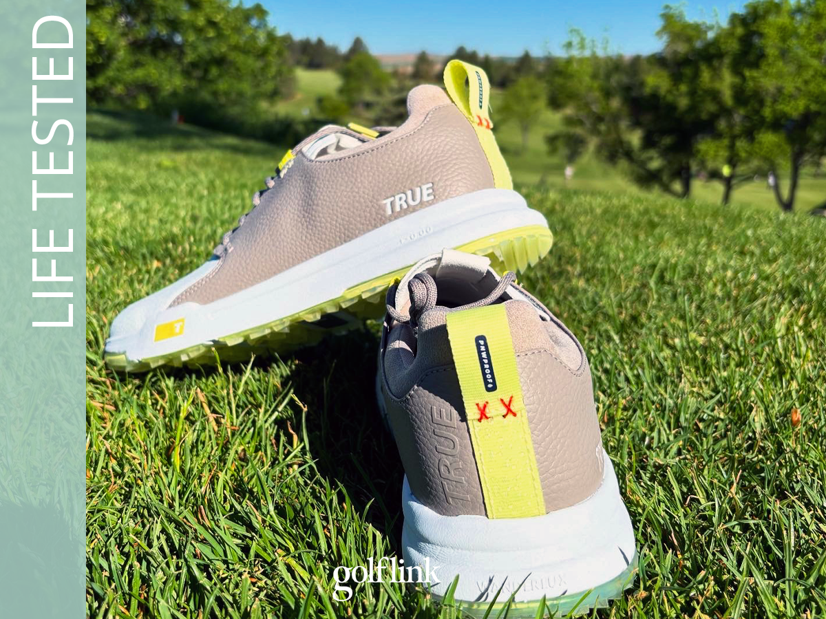 TRUE OG3 Pro golf shoes during GolfLink testing