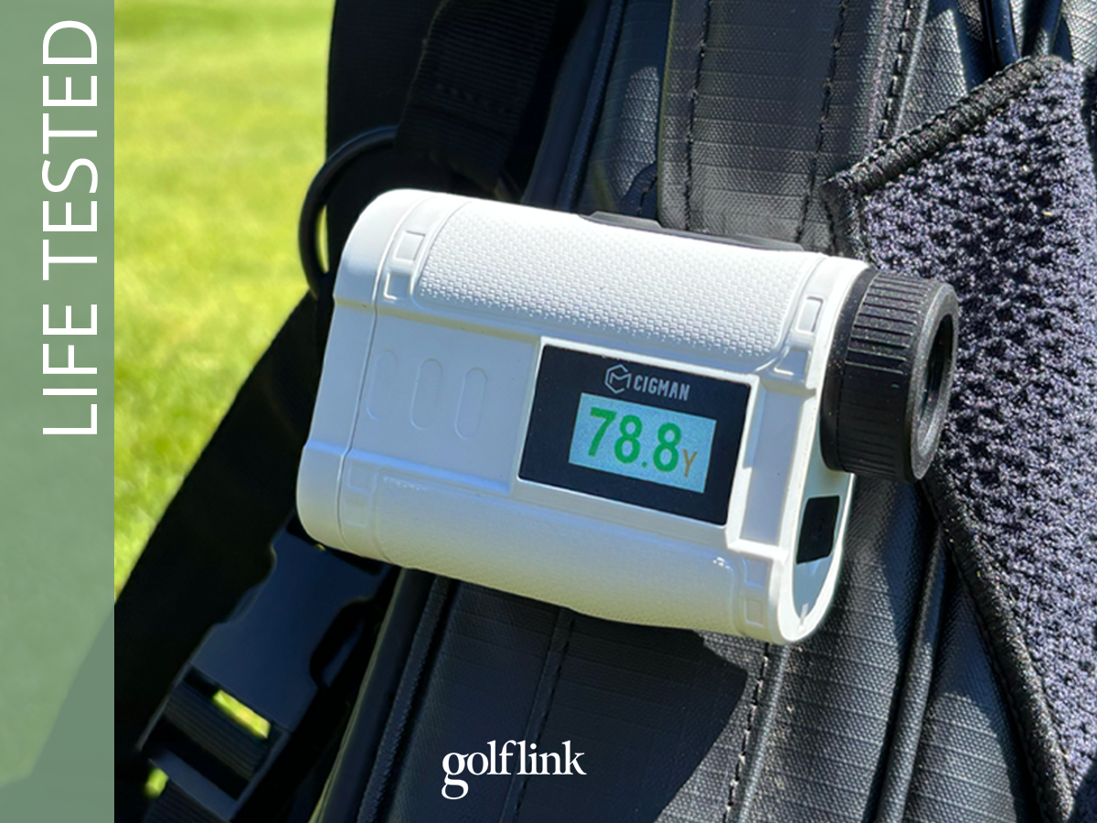 Cigman CT-1200 rangefinder during GolfLink testing