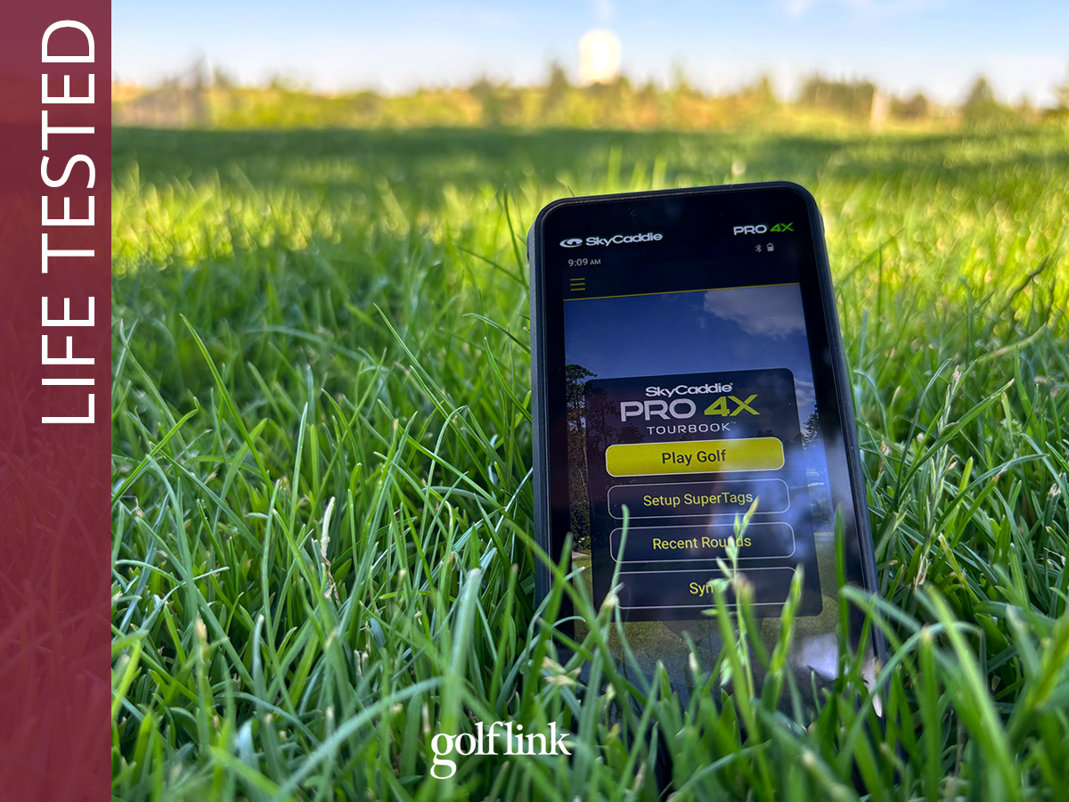 SkyCaddie Pro 4X during GolfLink testing