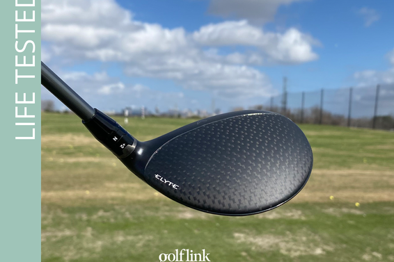 Callaway Elyte fairway wood during GolfLink testing