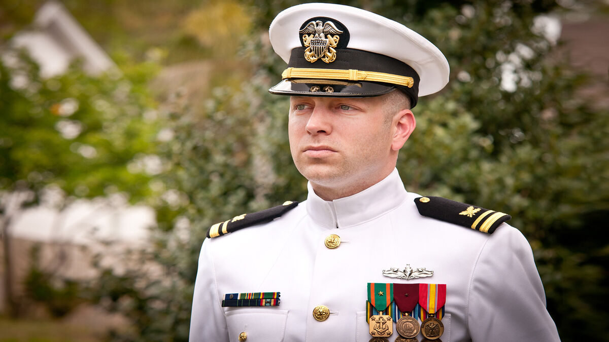 us navy officer in uniform