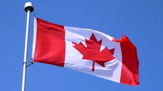Canadian Flag Waving As Canadian Slang by Region