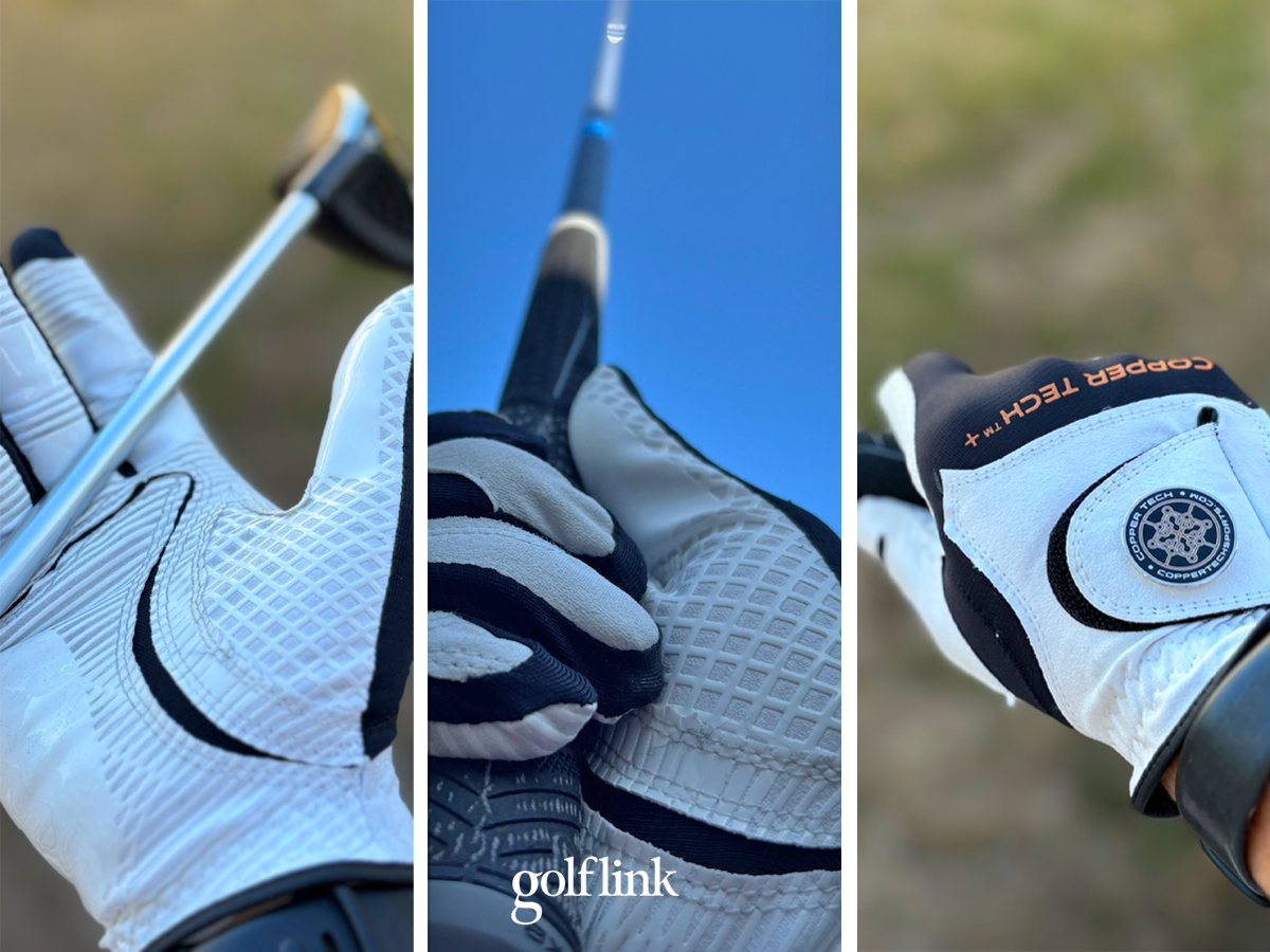 Copper Tech Golf Glove during GolfLink testing