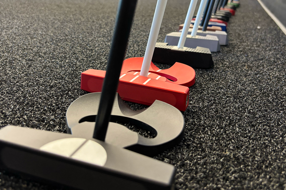 Row of L.A.B. at L.A.B. Golf headquarters in Creswell, Oregon