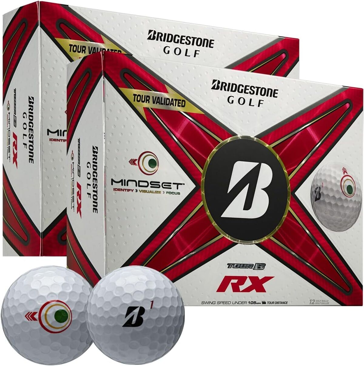 Bridgestone Tour B RX Mindset golf balls