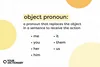 definition of object pronoun with a list of examples restated from the article