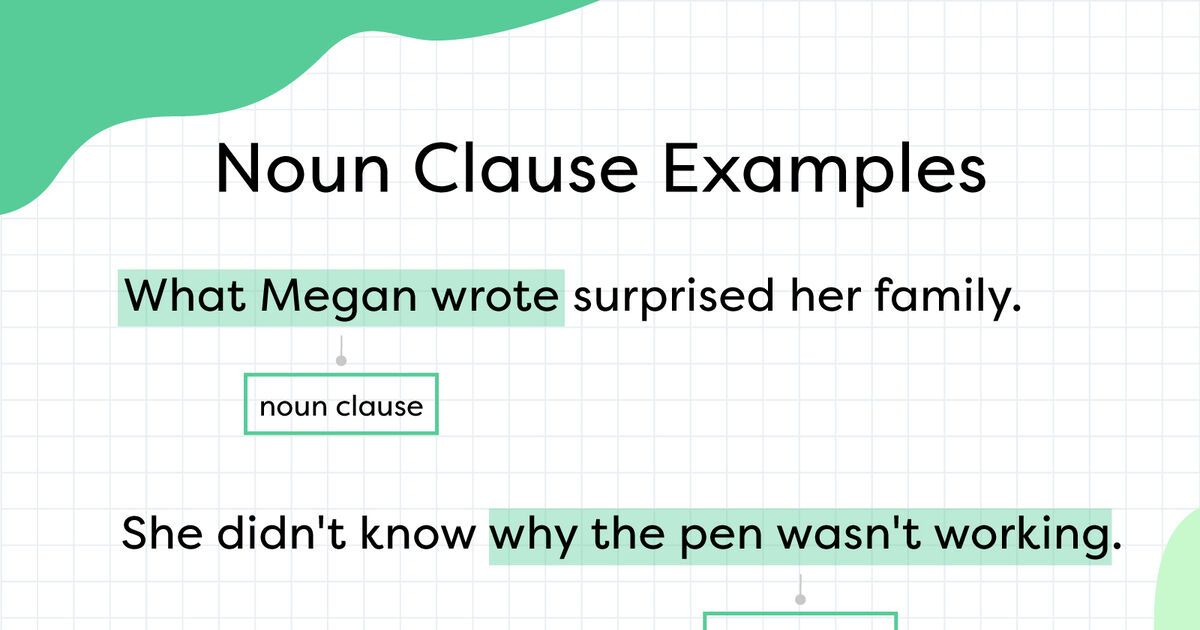 noun clause as subject
