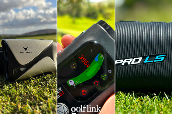 various golf rangefinders during GolfLink testing