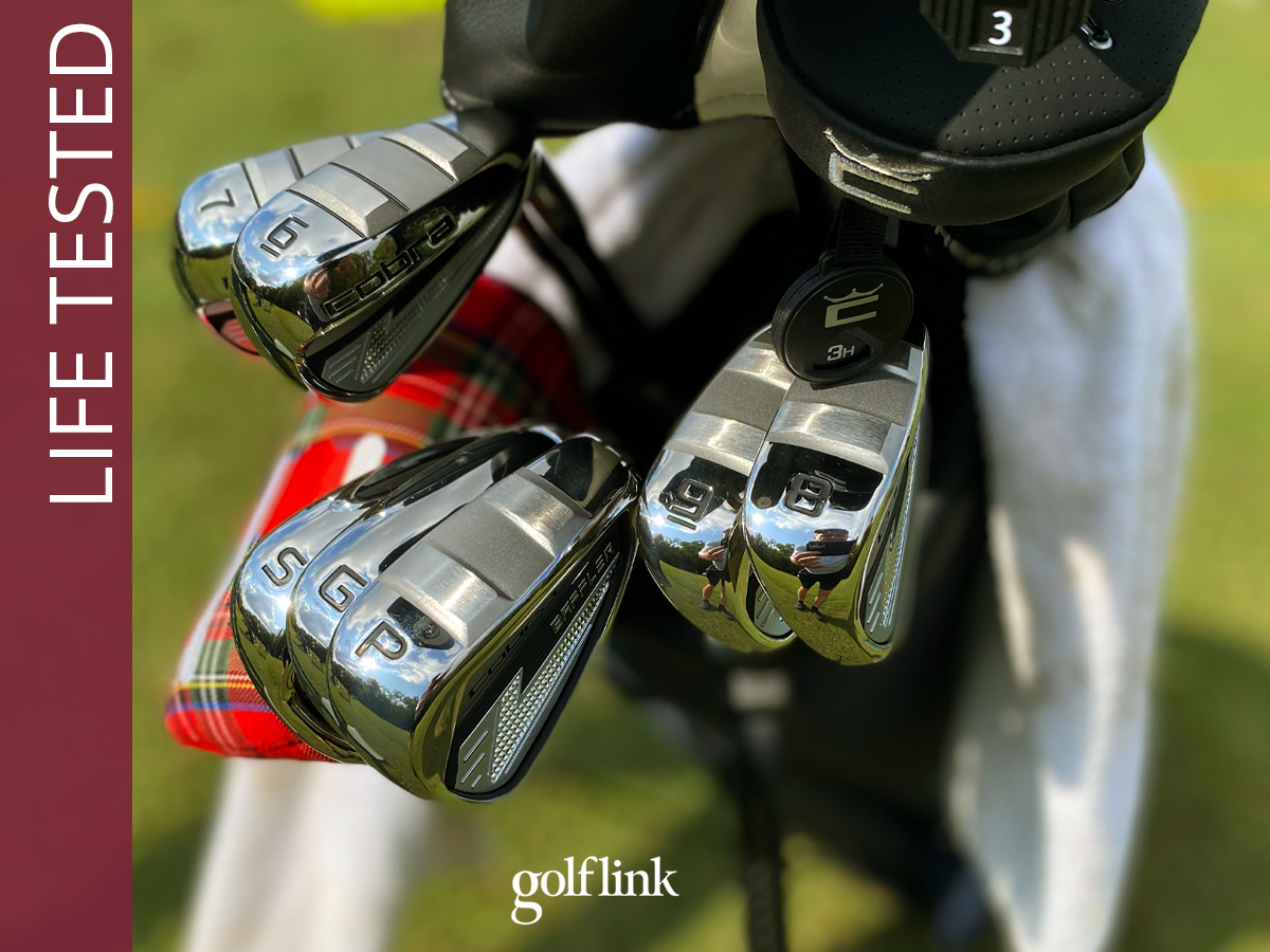 Cobra Baffler 2025 iron set during GolfLink testing