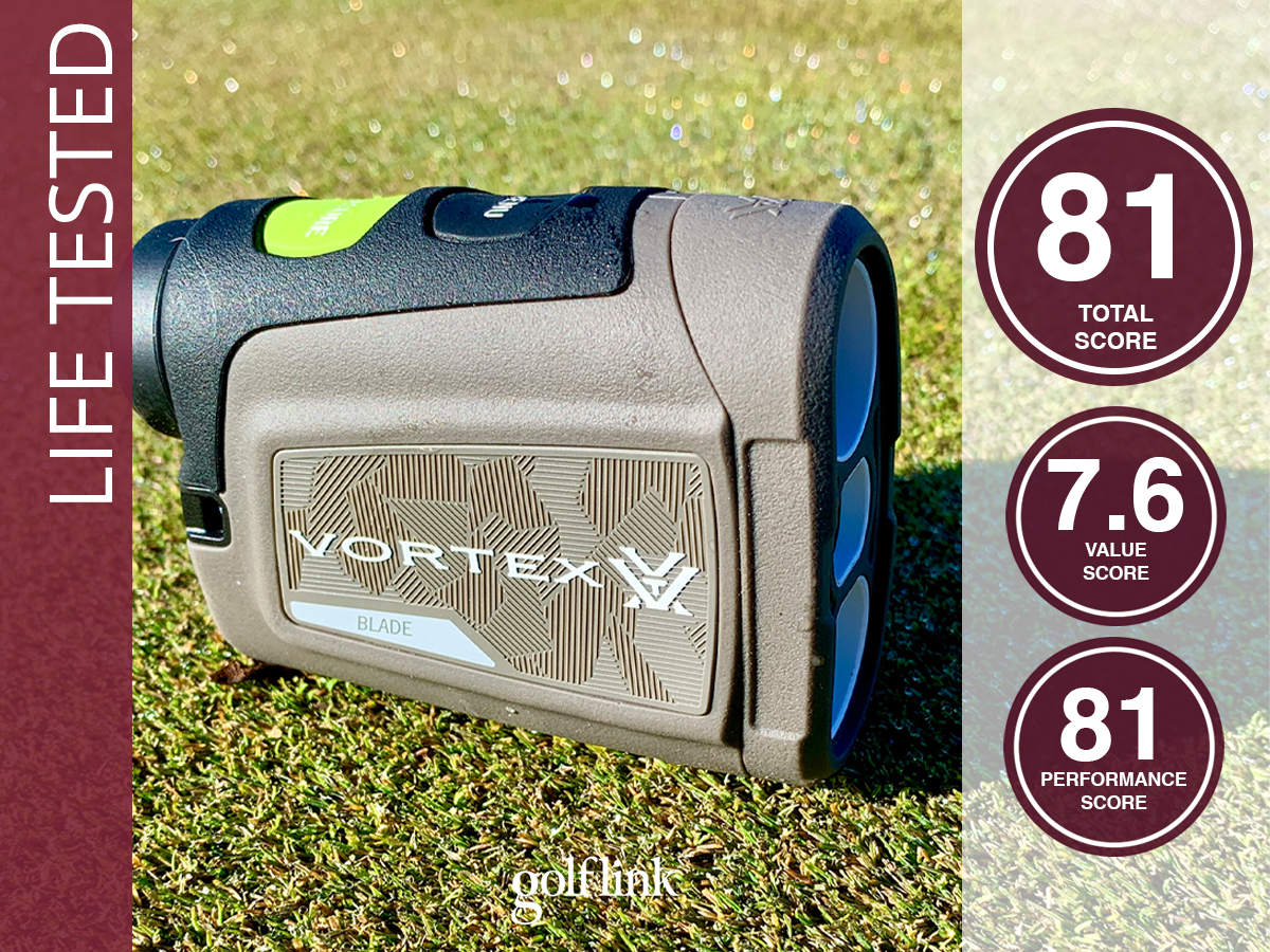 Vortex Blade rangefinder during GolfLink testing