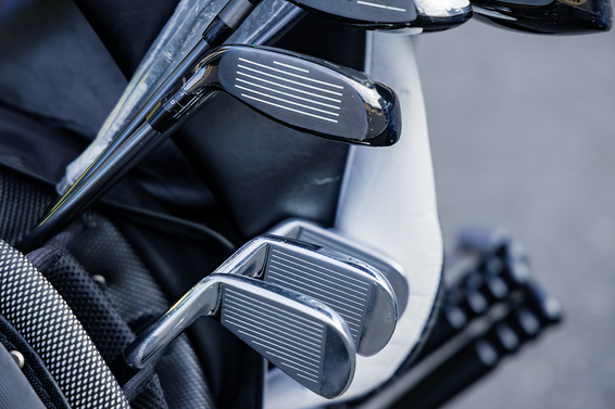 Golf clubs in a bag